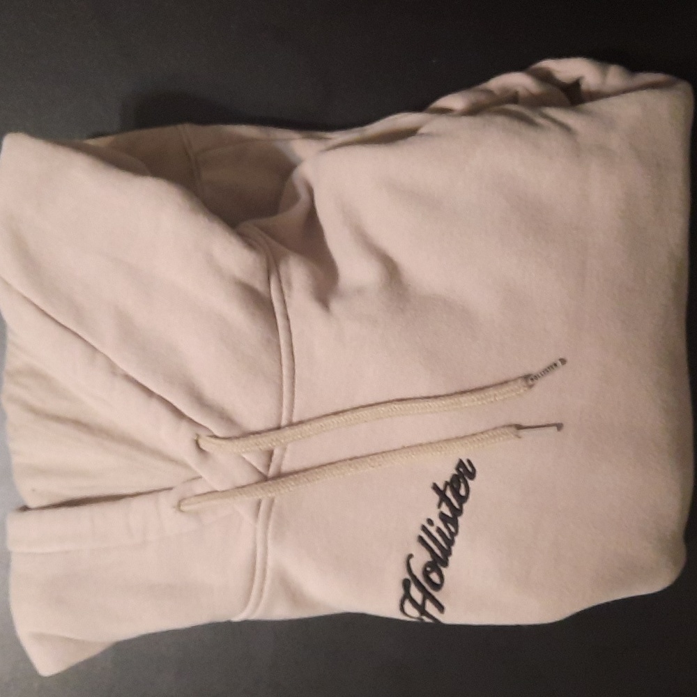 Hollister Hoodie, Tan, XL.